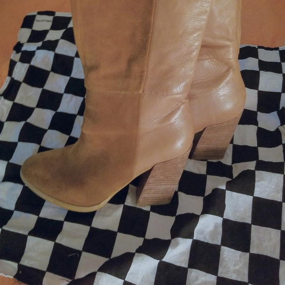 ALDOS ZEETA Suede & Smooth Leather Tall Boots - Picture 7 of 13